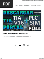 Como Descargar Tia Portal V16