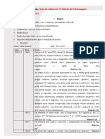 Nota de Entrada e Diario de Enfermagem