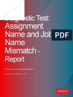 Diagnostic Test:: Assignment Name and Job Name Mismatch