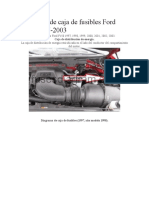 Diagrama de Caja de Fusibles Ford F150 1997