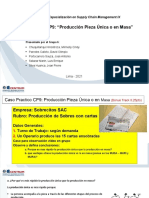 Caso Práctico CP9: "Producción Pieza Única o en Masa": Programa de Especialización en Supply Chain Management IX