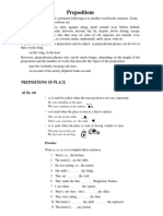 Prepositions Some Concepts