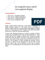 Object Counter Using IR Sensor and IC 4026 and Seven Segment Display