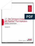 L11 - New Techniques To Increase Efficiency With Panelview™ Plus 6 Applications