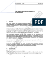 Proyecto de Norma Técnica Colombiana NTC DE 400/03