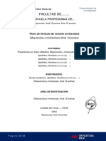 Guía de Elaboración - Artículo de Revisión de Literatura