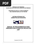 Manual de Procedimientos para Unidades Ejecutoras de Proyectos Uap