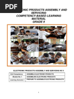 Electronic Products Assembly and Servicing Competency-Based Learning Material Grade 9