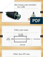 Bearing Centre and Face Width in Conveyor Pulley