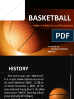 History, Materials & Equipment in Playing Basketball