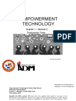 Empowerment-Technology-SHS - Q1 - Mod2 - Productivity Tools - Ver3