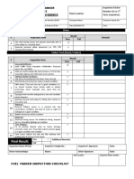 SA 9505 Fuel Tanker Inspection Checklist