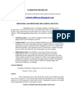 Pressure and Pressure Measuring Devices Assignment