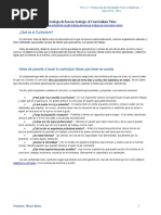 Consejos Elaboración Curriculum Vitae FOL