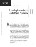 Counselling Interventions in Sport Psychology