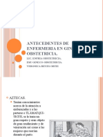 Antecedentes de Enfermeria en Gineco Obstetricia