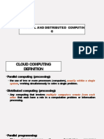 Parallel and Distributed Computing