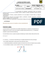 Función Lineal, Pendiente y Caracterist