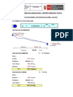 Calculo de Linea de Conduccion Tocas