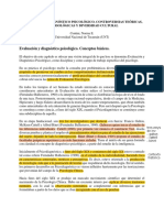 1) Contini, N. (2018) Evaluación y Diagnóstico Psicológico. Controversias Teóricas