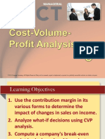 Sawyers - CVP Analysis