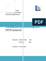 Planing and Dimensioning of A PSTN Network: Lebanese University Faculty of Engineering Telecom Department