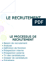 Le Recrutement