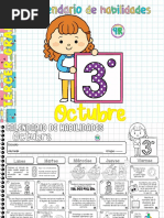 3er Grado Calendario de Habilidades Octubre