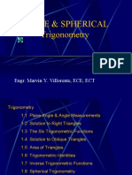 Plane & Spherical Trigonometry: Engr. Marvin Y. Villorente, ECE, ECT