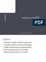 Unit 3 Modelling and Evaluation