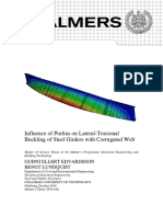 Influence of Purlins On Lateral-Torsional Buckling of Steel Girders With Corrugated Web