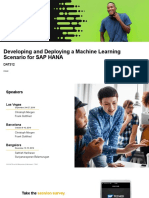 Developing and Deploying A Machine Learning Scenario For SAP HANA