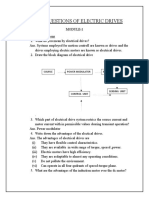 Model Questions of Electric Drives