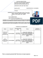 Exam Hall Ticket After Declaration