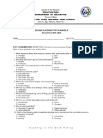 Q2 G8 Second Placement Test in Mapeh 8 2021-2022