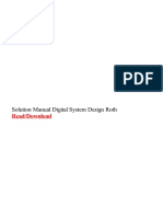 Solution Manual Digital System Design Roth: Read/Download