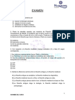 Examen y Tarea Filosofia 16 Setiembre