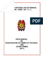 2011 Field Manual On Investigation of Crimes of Violence and Other Crimes