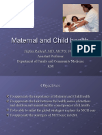 Maternal and Child Health