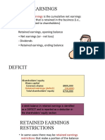 Retained Earnings