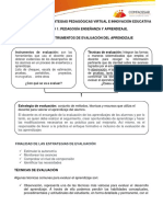 Tecnicas e Instrumentos de Evaluacion Del Aprendizaje