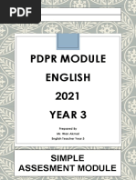 English Module Year 3 (Simple Assesment Listening)