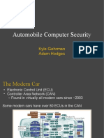 Automobile Computer Security