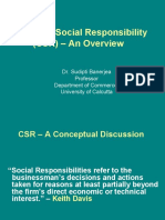 Corporate Social Responsibility (CSR) - An Overview