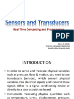 Sensors and Transducers Real Time Computing and Programming - Sensors