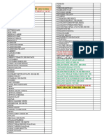 Ehsaas Order Sheet For Vegetables & Fruits Aug 13, 2021