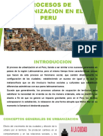 Procesos de Urbanizacion en El Peru