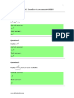 Year 12 Baseline Assessment GREEN: Simplify