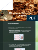 Minerales Nativos e Hidróxidos