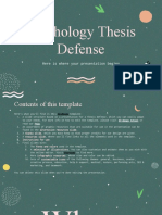 Psychology Thesis Defense